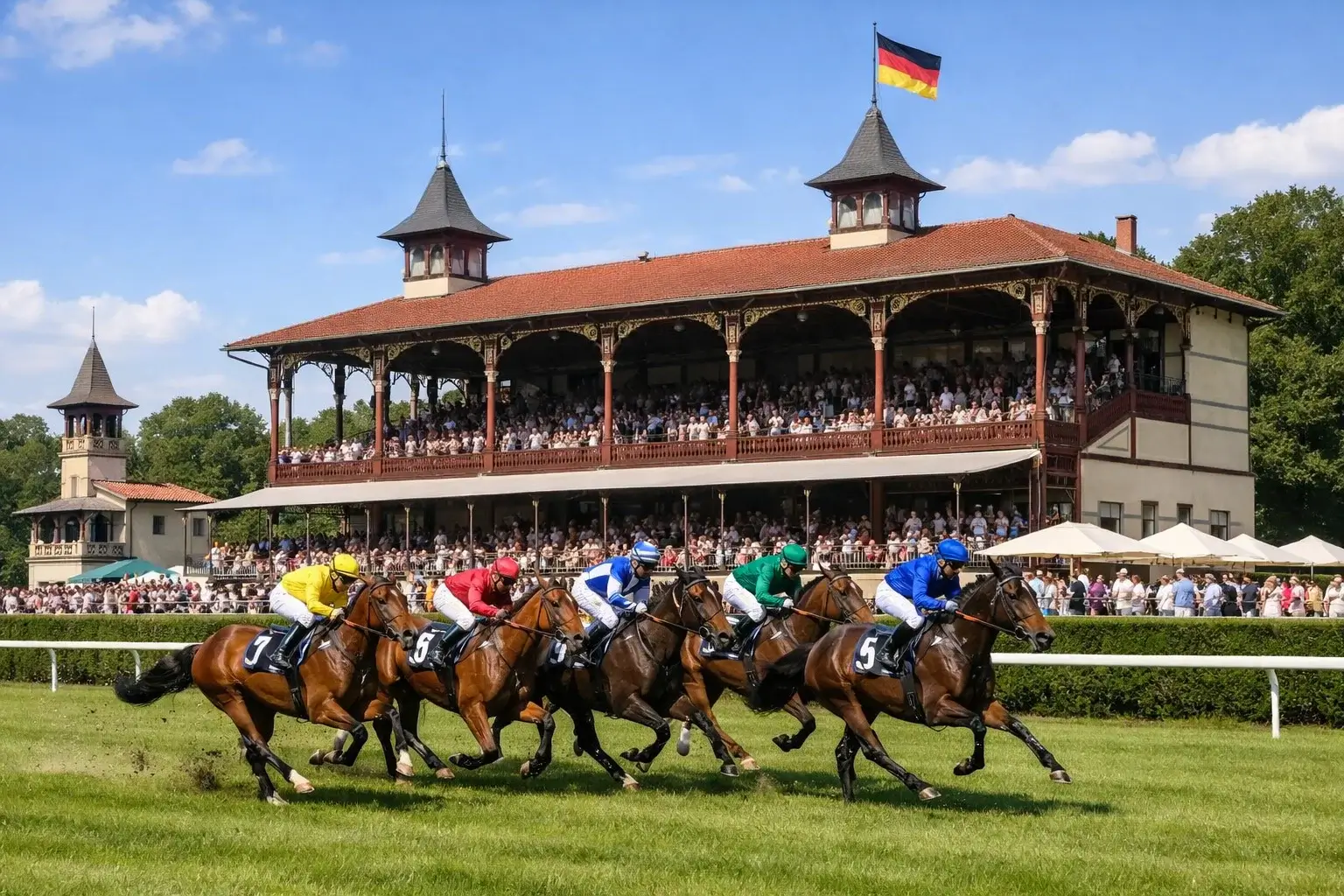 Rennbahn Hoppegarten Berlin Galopprennen